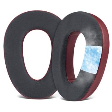 Imagem de SOULWIT Almofadas De Substituição Com Gel Refrescante Para Sennheiser Pxc480, Pxc550, Pxc 550-Ii, Mb660 Uc, Mb 660 Mc, Auriculares Epos Adapt 660, Isolamento Ruído E Espuma Viscoelástica - Borgonha
