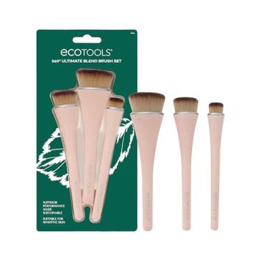 Imagem de EcoTools Pincéis de maquiagem 360 Ultimate Blend, para maquiagem em creme e palito, base, corretivo, marca-texto, conjunto de 3 pincéis