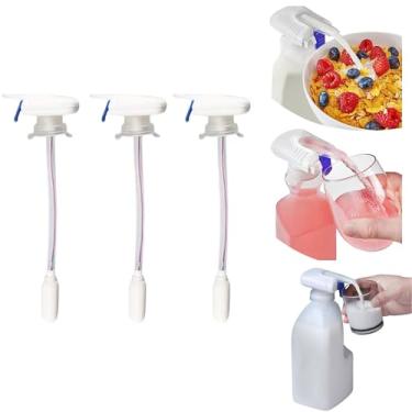 Imagem de Generic Distribuidor Automático De Bebidas - Leite Para Geladeira, Galão, Suco, Bebida Sem Contato, Pacote Com 3, Branco