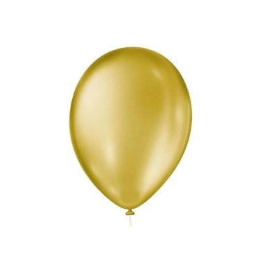 Imagem de Balão Cintilante Dourado 9 - 25 Unidades - São Roque