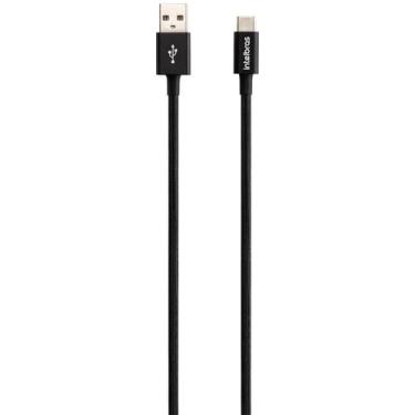 Imagem de Cabo Usb-C 1,5M Nylon Preto Euac 15Np Intelbras