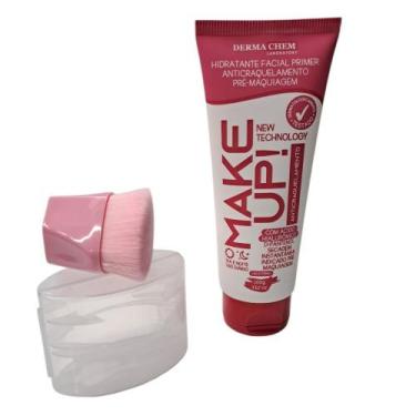 Imagem de Kit Pincel + Hidratante Facial Primer Dermachem 100g