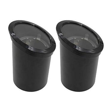 Imagem de Lumina Lighting 12V Baixa Tensão Pvc Paisagem Ajustável Preto Poço Luz Para Quintal, Jardim, Gramado, Canteiro De Flores Ou Árvore No Solo Com Tampa Vidro Sem Lâmpada Wil0104-2 (2-Pk