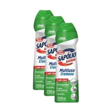 Imagem de kit 3 SAPOLIO RADIUM CREMOSO LIMAO BOMBRIL 250ML