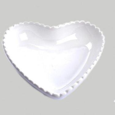 Imagem de Porta Joia de Ceramica 16 cm Coracao Branco -  INTERPONTE 