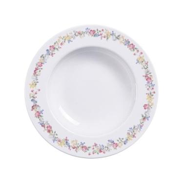 Imagem de Prato Fundo Tramontina Dalina em Porcelana Decorada 23 cm