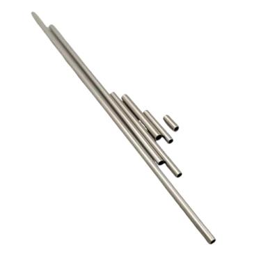 Imagem de YJIUYUANQ Rodas de tubo de aço oco eixo de metal eixo de aço DIY modelo RC carro helicóptero barco hélice peça acessório, 6 tamanhos, 60 peças