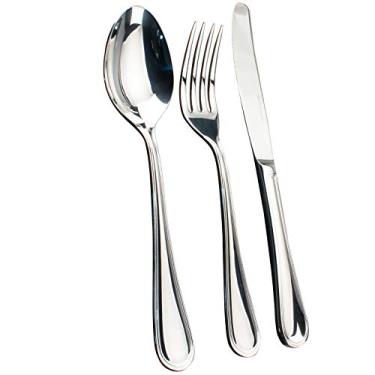 Imagem de (21845) - Faqueiro Louvre em aco inox 130 pecas 18/10 3,0 mm de espessura-CINZA - Fracalanza- Full Fit