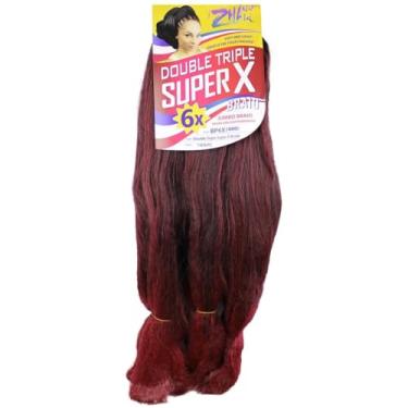 Imagem de Jumbo Jumbão Super X 400g Cabelo Sintético Para Tranças Box Braid Cor T1B/BURG