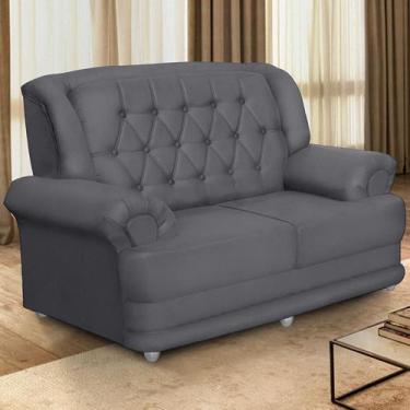 Imagem de Sofá 1,50m 2 Lugares Suede Filadélfia Cinza - Sofá Casa