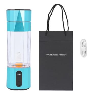 Imagem de Vomeko Hydrogen Water Bottle 8000 PPB Eletrólise PEM ionizante com 208 ml de capacidade por portátil gerador de água rico em hidrogênio para viagens, Ginásio de escritório (Cyan)
