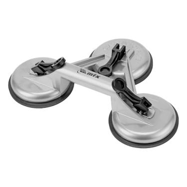 Imagem de MTX Ventosa Tripla de Alumínio Vermelho – 3 Ventosas para Vidros, Espelhos e Chapas Metálicas