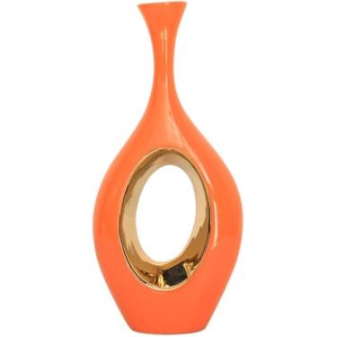 Imagem de Vaso Estilo Simples Minimalista Decoração De Vaso De Flores Cerâmica Oval Mesa De Jantar Vasos De Cactos Mini Terrário Vaso Artificial Ornamento Vaso De Flores Doméstico