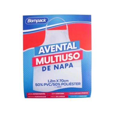 Imagem de Avental Multiuso De Napa Branco 1,2mx70cm Bompack