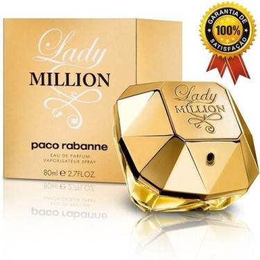 Imagem de Perfume Lady Million 80ml - Feminino Original - Lacrado e Selo da ADIP