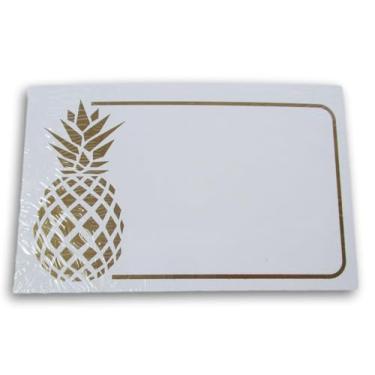 Imagem de Cartões de presente – 9 x 5 cm – Pacote com 50 (abacaxi dourado)
