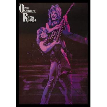 Imagem de Quadro Ozzy Osbourne & Randy Rhoads Moldura 42x29cm