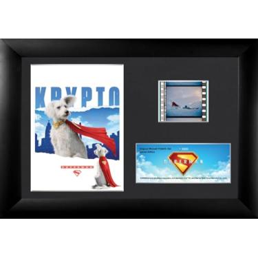 Imagem de FILMCELLS DC Comics – Superman (2025) – Krypto The Superdog 17.8 cm x 12.7 cm MiniCell Desktop Presentation – Apresentando clipe de filme de 35 mm com suporte de cavalete – Filme colecionável