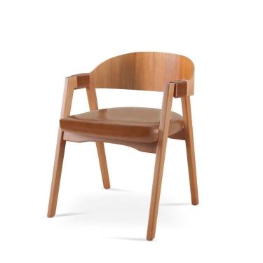 Imagem de Cadeira para Sala de Jantar 80x60cm Luna Caramelo