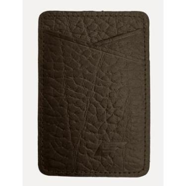 Imagem de Carteira Ellus Masculina Porta-Cartão Couro Marrom-Masculino