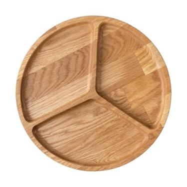 Imagem de Bothyi Bandeja de Servir com Divisórias de Madeira, Bandeja para Aperitivos, Prato de Jantar Estilo Fazenda, Travessa para Bolo, Queijo, Exibição de Lanches