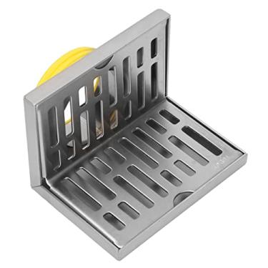 Imagem de Estink Ralo de Chão Em Forma de L Ralo de Canto Ralo de Aço Inoxidável Superfície Em Aço Inoxidável 304 Processo de Desenho Anti-ferrugem para Tubos de 2.3 Polegadas