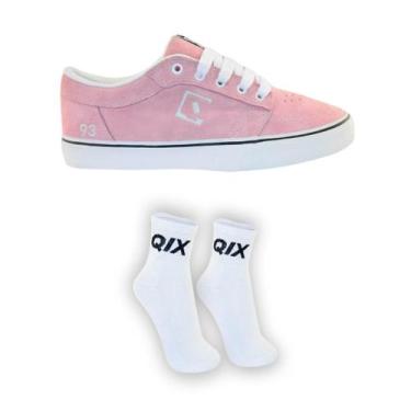 Imagem de KIT Tênis QIX Ninety Three e MEIA QIX Vulcan Conforto Baixo Básico, 37