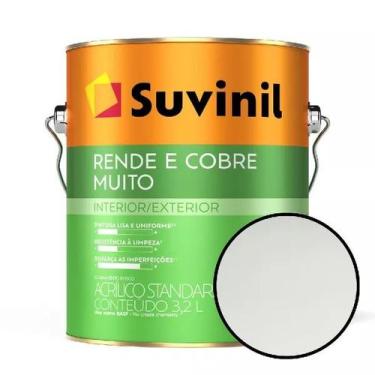 Imagem de Tinta Para Parede Rende Muito Suvinil 3,6 Litros Gelo - SUVINIL STANDA