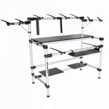 Imagem de Rack Titanium Studio Rs120 Custom Dj Tubular Aluminio + Mdf