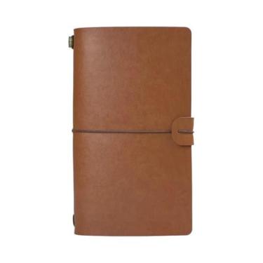 Imagem de Caderno criativo livro de viagem a6 folhas soltas simples diário retro