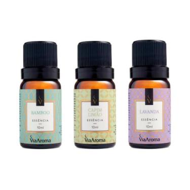 Imagem de Kit Tres Essencias Via Aroma Para Aromatizador Difusor Elétrico - Bamb