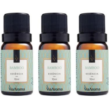 Imagem de Kit 3 Essências Via Aroma - Aromatizador Aromaterapia 10ml Maça, Vanil