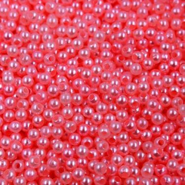 Imagem de PÉROLA DE ABS LISA Nº 03 20G PEROLA 3MM - LADEIRA BIJUTERIAS, Rosa
