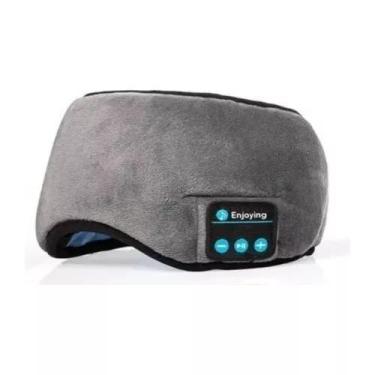 Imagem de Tapa Olho Máscara Dormir Fone De Ouvido Bluetooth PRETO - MIDY
