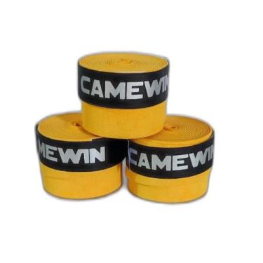 Imagem de Kit 3 Overgrip Grip Raquete Beach Tennis Tenis Padel - Camewin, Amarel