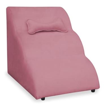 Imagem de Escadinha Nuvem PET Cachorro Gato Veludo + Brinde Pet, Rampa para Cães e Gatos Subir na Cama Conforto e Segurança para Seu Companheiro(ROSA)
