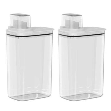Imagem de 2x Dispenser Produtos de Limpeza 2,3 Litros OU Flow Branco