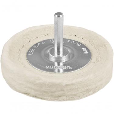 Imagem de Roda De Feltro-pano 3x1-2" Haste 1-4" Para Polimento Vonder