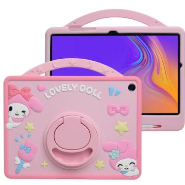 Imagem de Capa de desenho animado para iPad Pro 11/27.7 cm/iPad Air 4/5, MONEHOYSY com suporte de silicone macio fofo [à prova de quedas, à prova de choque, antiderrapante] Capa traseira com suporte traseiro