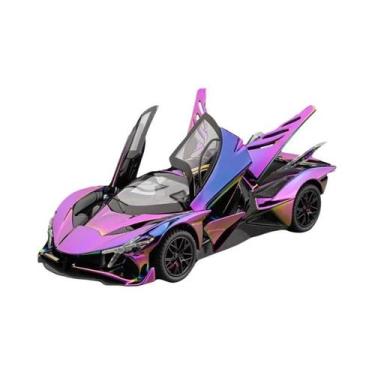 Imagem de Modelo De Supercarro Em Metal Diecast Escala 1:24 Apollo EVO IE Com So