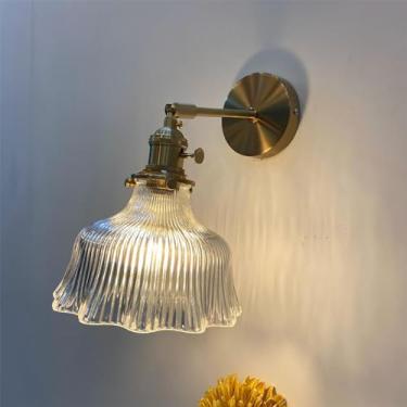 Imagem de Lâmpada De Parede De Latão Nórdico, Lâmpada De Parede Personalizada Criativa Retrô, Adequada Para Sala De Estar Corredor Bar Café Restaurante Iluminação Decorativa (Estilo 22)