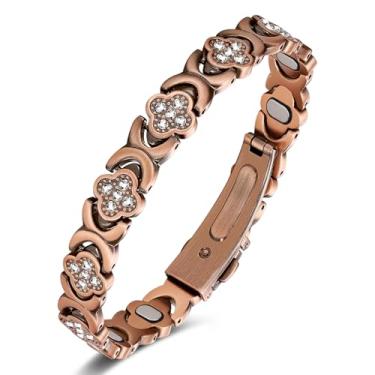 Imagem de Jecanori Pulseiras de cobre para mulheres, pulseira magnética de cobre puro, EllipseMAX, Cobre