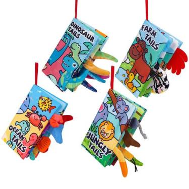 Imagem de Baby Books YYsirui 0-6 meses Crinkle Touch Sensory, pacote com 4