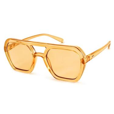 Imagem de INFINIT Lyon Óculos de sol unissex fashion armação de poliamida leve 100% proteção UV gradiente, Tostado