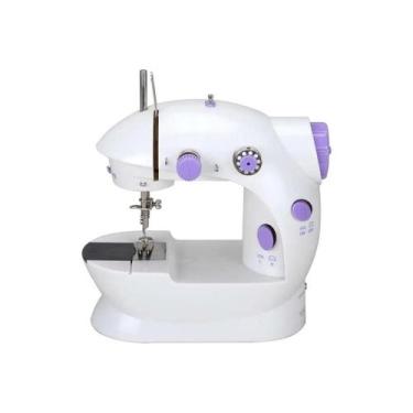 Imagem de Mini Máquina de Costura Reta Portátil Elétrica  Compacta, Leve e Práti