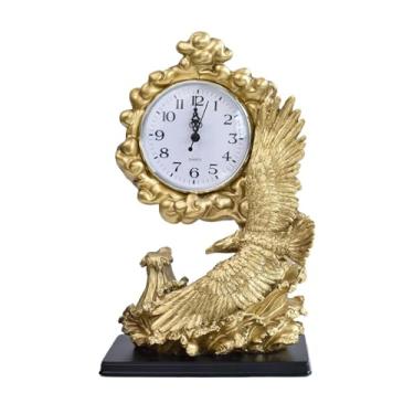 Imagem de Bothyi Relógio de mesa de águia, escultura, relógio de resina, artesanato, cozinha, escritório, mesa, ornamento para armário, mesa, decoração de cozinha para