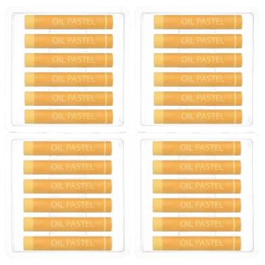 Imagem de PATIKIL Pastéis de óleo branco, 24 peças de giz de cera de óleo macio, pastéis cremosos, materiais de arte em bastão para pintura de arte, desenho, mistura de graffiti para iniciantes e artistas