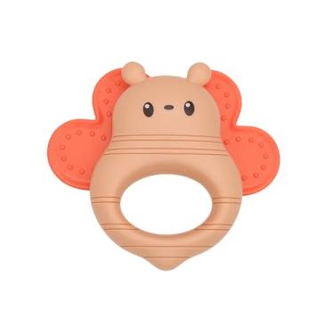 Imagem de Zippy Toys, Mordedor Bebê Macio com Chocalho e Textura Suave para Crianças de Até 36 Meses Borboleta, Rosa