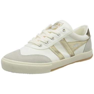 Imagem de Gola Tênis feminino badminton fashion, Branco esbranquiçado/dourado, 38