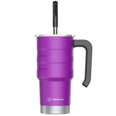 Imagem de COPO TÉRMICO MOOVE C/CANUD 590ML INOX 304 ROXO Termolar